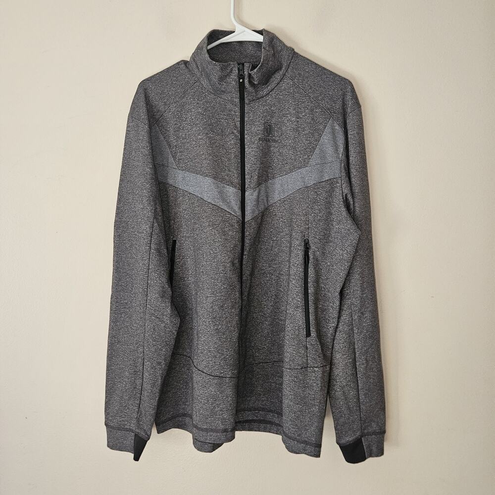 Black Yak Jacket Gray Full Zip Gorp Outdoor Pockets Track Jacket Mens XL